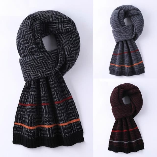 【米蘭精品】現貨+預購 頂級羊毛圍巾羊絨圍脖秋冬季加絨厚磅保暖針織圍巾休閒-情侶羊絨圍巾男女配件74mi43