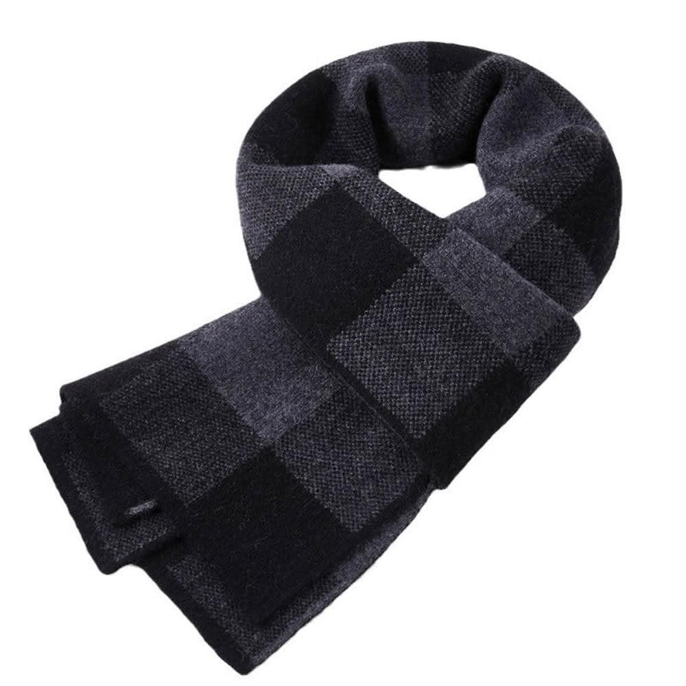 【米蘭精品】現貨+預購 頂級羊毛圍巾羊絨圍脖秋冬季加絨厚磅保暖針織圍巾休閒-格子冬季韓版男女配件74mi45