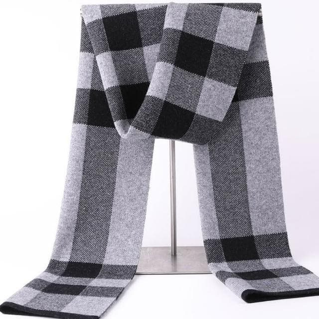 【米蘭精品】現貨+預購 頂級羊毛圍巾羊絨圍脖秋冬季加絨厚磅保暖針織圍巾休閒-新款格紋百搭男女配件74mi46