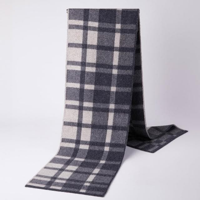 【米蘭精品】現貨+預購 頂級羊毛圍巾羊絨圍脖秋冬季加絨厚磅保暖針織圍巾休閒-格子冬季韓版男女配件74mi49