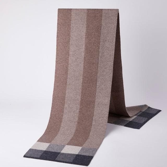 【米蘭精品】現貨+預購 頂級羊毛圍巾羊絨圍脖秋冬季加絨厚磅保暖針織圍巾休閒-格子冬季韓版男女配件74mi50