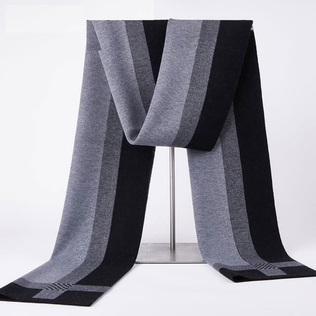 【米蘭精品】現貨+預購 頂級羊毛圍巾羊絨圍脖秋冬季加絨厚磅保暖針織圍巾休閒-格子圍巾時尚男女配件74mi65