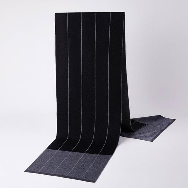 【米蘭精品】現貨+預購 頂級羊毛圍巾羊絨圍脖秋冬季加絨厚磅保暖針織圍巾休閒-男格紋圍巾男女配件74mi70