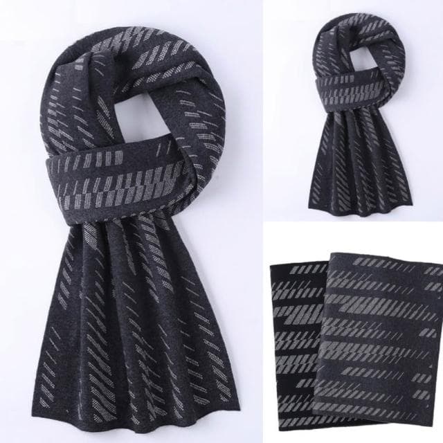 【米蘭精品】現貨+預購 頂級羊毛圍巾羊絨圍脖秋冬季加絨厚磅保暖針織圍巾休閒-羊毛格條時尚男女配件74mi75