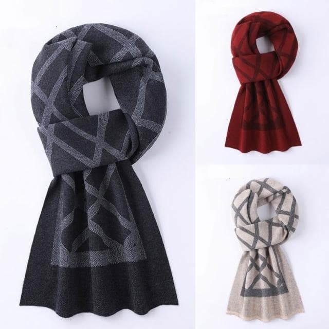 【米蘭精品】現貨+預購 頂級羊毛圍巾羊絨圍脖秋冬季加絨厚磅保暖針織圍巾休閒-格紋圍巾時尚男女配件74mi77