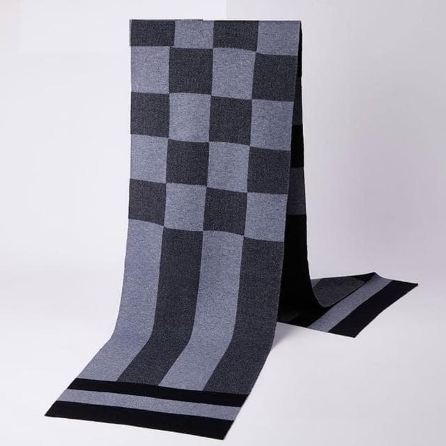 【米蘭精品】現貨+預購 頂級羊毛圍巾羊絨圍脖秋冬季加絨厚磅保暖針織圍巾休閒-格紋圍巾時尚男女配件74mi81