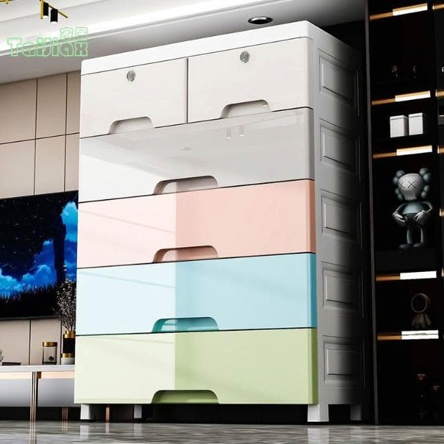 大號抽屜式塑膠收納櫃子 嬰兒童衣櫃 儲物櫃 整理收納箱 收納架 收納盒 五斗櫃 抽屜櫃 置物櫃 雜物櫃 床頭櫃 床邊櫃