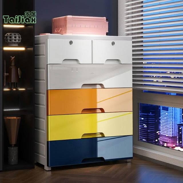 大號抽屜式塑膠收納櫃子 嬰兒童衣櫃 儲物櫃 整理收納箱 收納架 收納盒 五斗櫃 抽屜櫃 置物櫃 雜物櫃 床頭櫃 床邊櫃