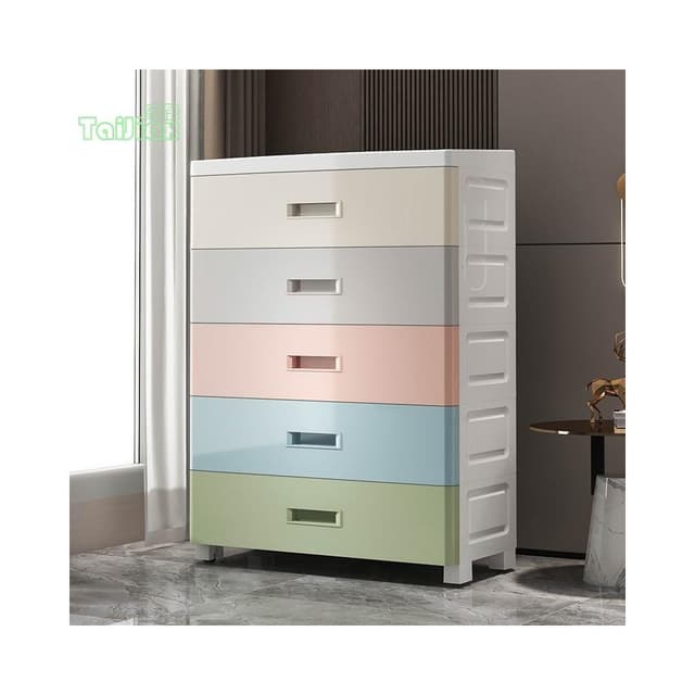 加厚抽屜式收納櫃 多層塑膠置物櫃 家用零食櫃 寶寶衣櫃 嬰兒童收納櫃 五斗櫃 抽屜櫃 衣櫃 衣櫥 櫥櫃 雜物櫃 置物架