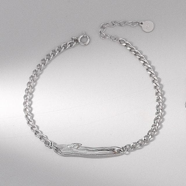 【巴黎精品】現貨+預購 頂級925純銀手鍊情侶手鏈女首飾情人節禮物-樹藤情侶手鍊男女飾品a1li88