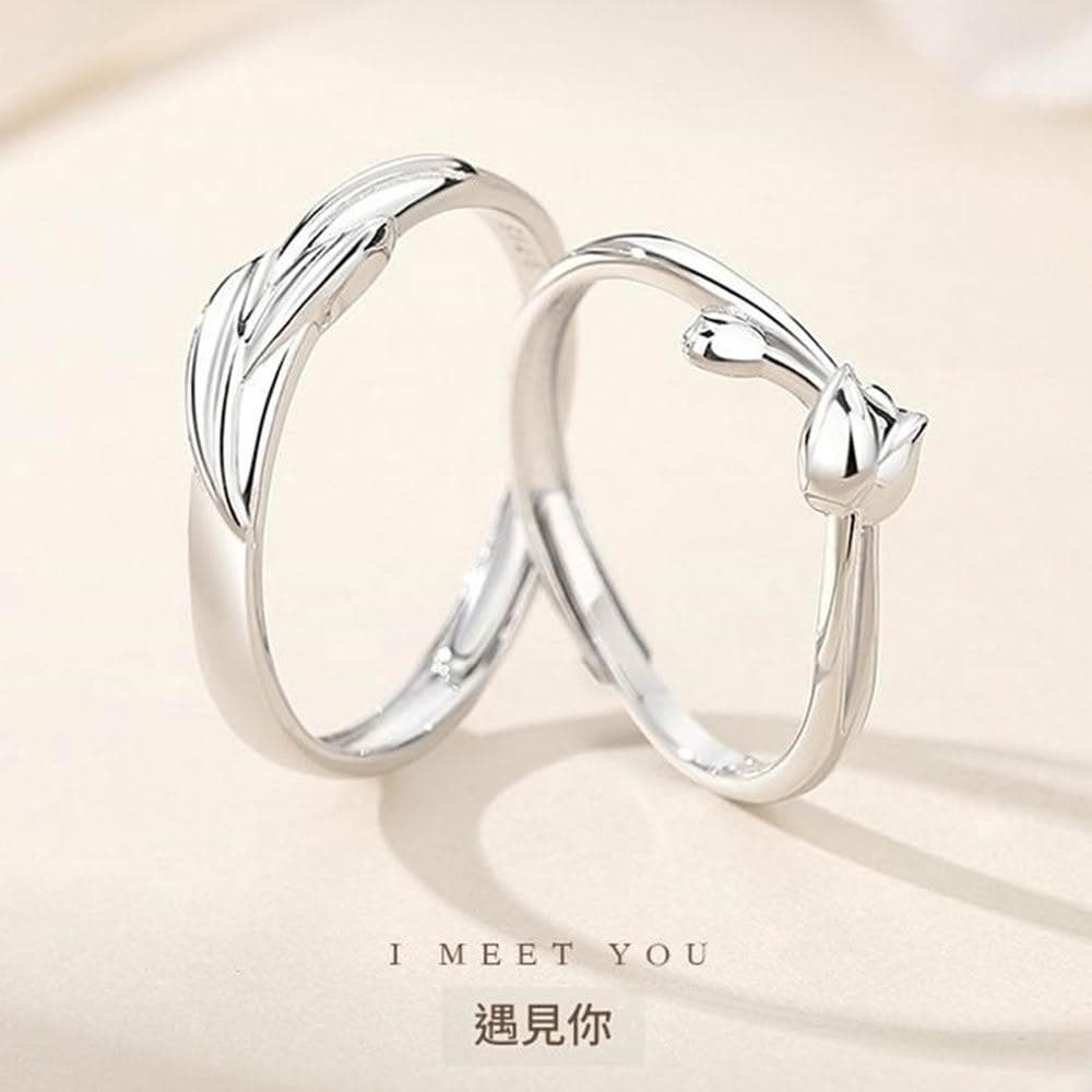 【巴黎精品】現貨+預購 頂級925純銀戒指婚戒女鑽戒開口戒子情侶對戒尾戒情人節禮物-遇見你男女飾品a1li87