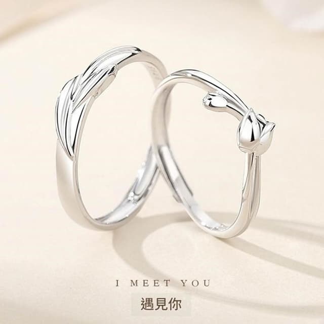 【巴黎精品】現貨+預購 頂級925純銀戒指婚戒女鑽戒開口戒子情侶對戒尾戒情人節禮物-遇見你男女飾品a1li87