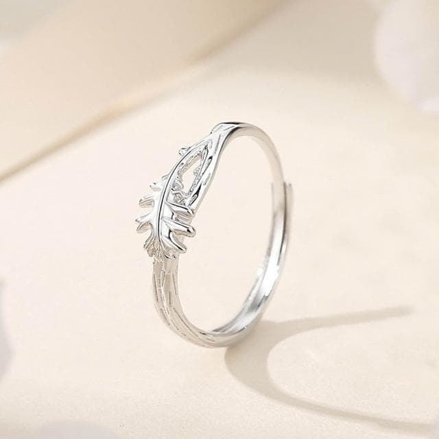 【巴黎精品】現貨+預購 頂級925純銀戒指婚戒女鑽戒開口戒情侶對戒尾戒情人節禮物-木棉橡樹男女飾品a1li86