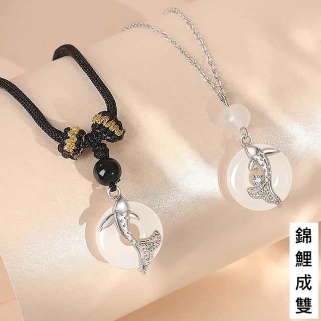 【巴黎精品】現貨+預購 頂級925純銀項鍊女項鍊項鏈鎖骨鍊情人節禮物情侶對鍊-錦鯉成雙男女飾品a1li83