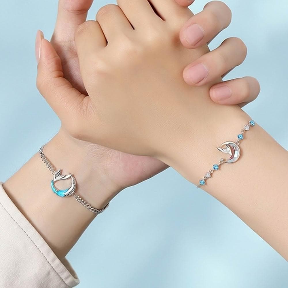 【巴黎精品】現貨+預購 頂級925純銀手鍊情侶手鏈女首飾情人節禮物-鯨夢星海情侶手鍊男女飾品a1li77