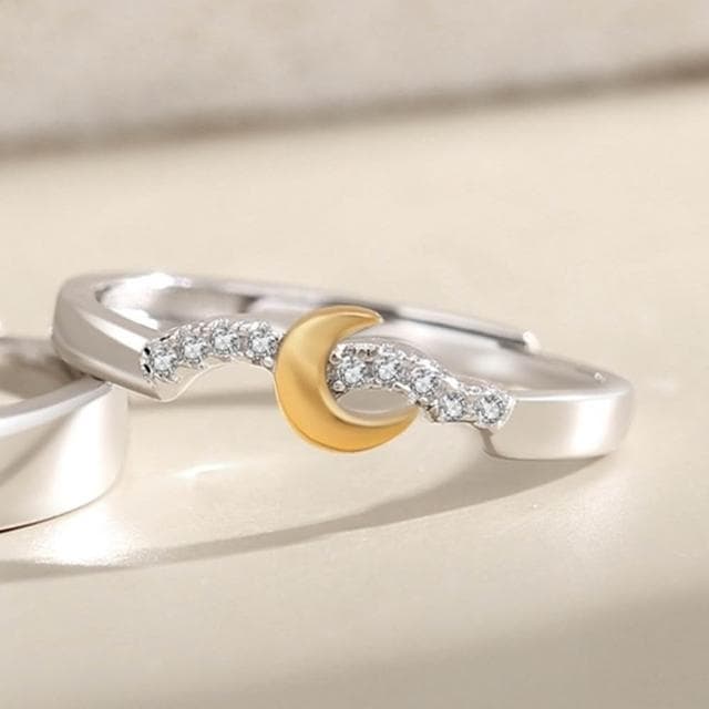 【巴黎精品】現貨+預購 頂級925純銀戒指婚戒女鑽戒開口戒情侶對戒尾戒情人節禮物-新款日月男女飾品a1li71