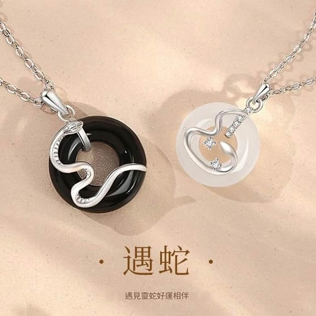 【巴黎精品】現貨+預購 頂級925純銀項鍊女項鍊項鏈鎖骨鍊情人節禮物情侶對鍊-復古遇蛇男女飾品a1li64