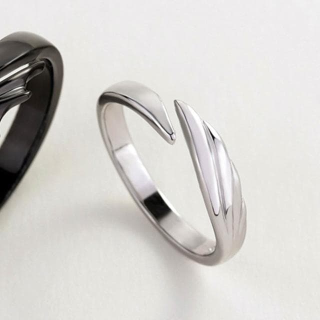 【巴黎精品】現貨+預購 頂級925純銀戒指婚戒女鑽戒開口戒情侶對戒尾戒情人節禮物-天使惡魔男女飾品a1li52