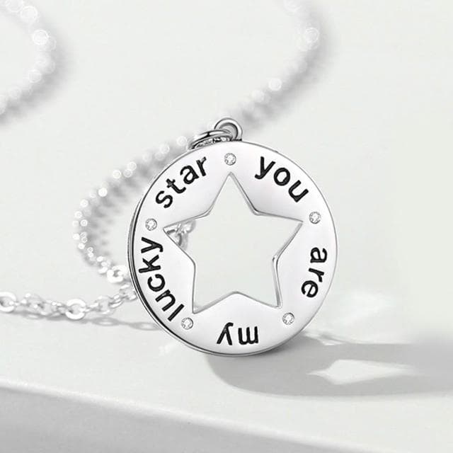 【巴黎精品】現貨+預購 頂級925純銀項鍊女項鍊項鏈鎖骨鍊情人節禮物情侶對鍊-幸運星項鍊男女飾品a1li27