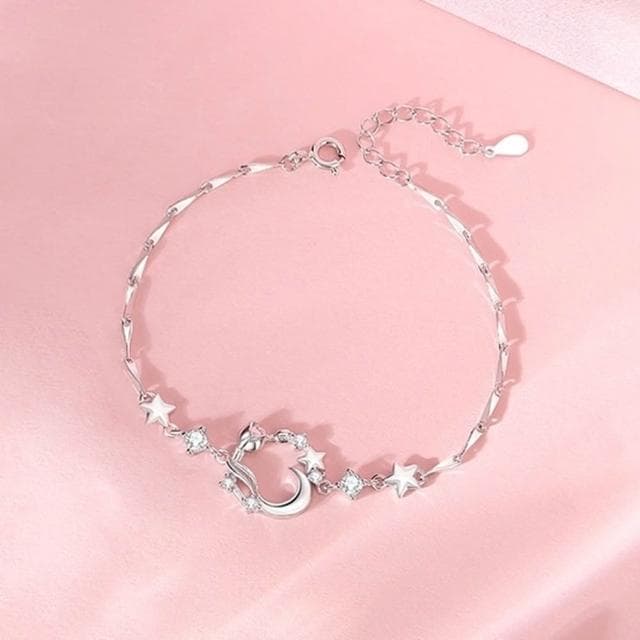 【巴黎精品】現貨+預購 頂級925純銀手鍊情侶手鏈女首飾情人節禮物-遇見你情侶男女飾品a1li23