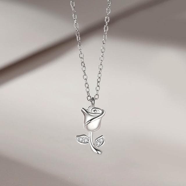 【巴黎精品】現貨+預購 頂級925純銀項鍊女項鍊項鏈鎖骨鍊情人節禮物情侶對鍊-荊棘與玫瑰男女飾品a1li43