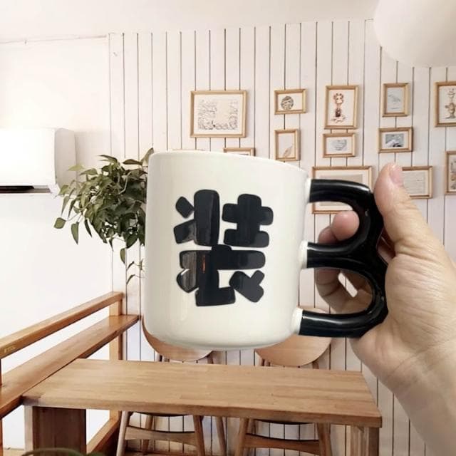 搞怪 傻杯 牛杯 創意 禮物 陶瓷杯 生日禮物 搞笑 送男女朋友 趣味 咖啡杯 沙鵰禮物 交換禮物 馬克杯