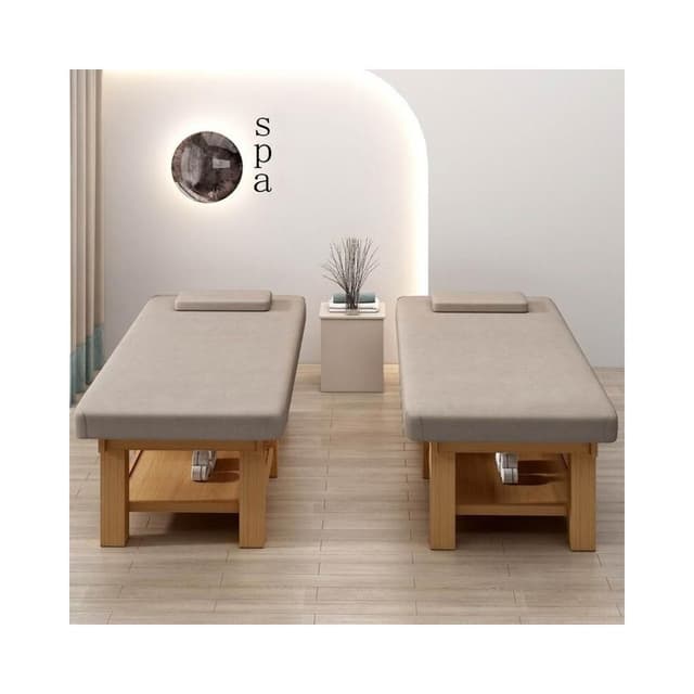 幕辭家居 美容院專用美容床實木推拿床中醫正理療床帶洞按摩床紋繡采耳spa dc5