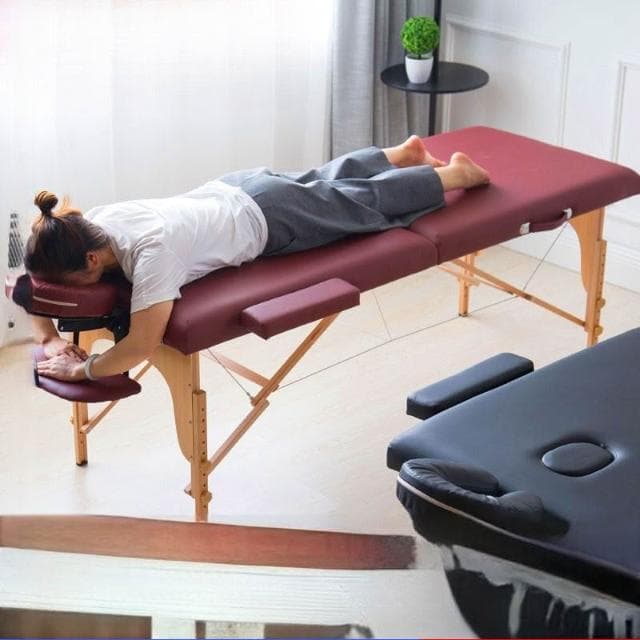 幕辭家居 多功能床折疊便攜式家用按摩床推拿床艾灸理療紋繡紋身床手提 7dd