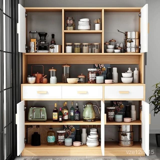 餐邊櫃 儲物櫃  廚房靠墻 邊櫃 茶水櫃 客廳收納  傢用櫥櫃 碗架 碗櫃 筷架 筷籠 餐具收納