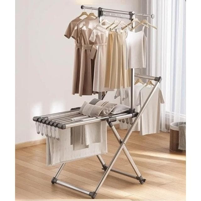 晾衣架 落地可折疊室內嬰兒涼衣架 陽臺家用曬衣架 掛曬被子衣架