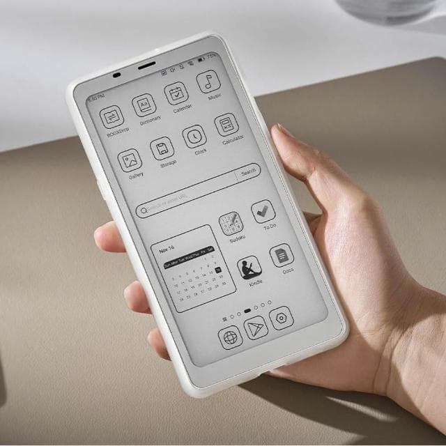 【BOOX 文石】BOOX Palma 2｜6.13 吋手機型電子紙閱讀器(輕羽白)，含原廠保護殼 ★全新現貨★