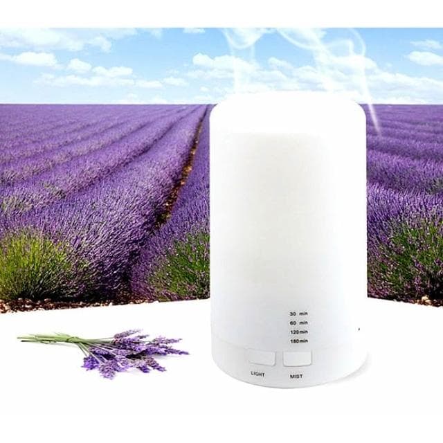 加濕器 迷你款100ml木紋噴霧薰香芳香加濕器 精油擴香夜燈 USB供電 定時香氛 室內七彩空氣清淨機 台灣出貨