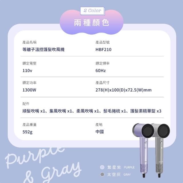 【DIKE】等離子護髮吹風機 【SGS認證 植萃護髮錠】 等離子 吹風機 恆溫吹風機 磁吸式吹嘴吹風機 HBF210