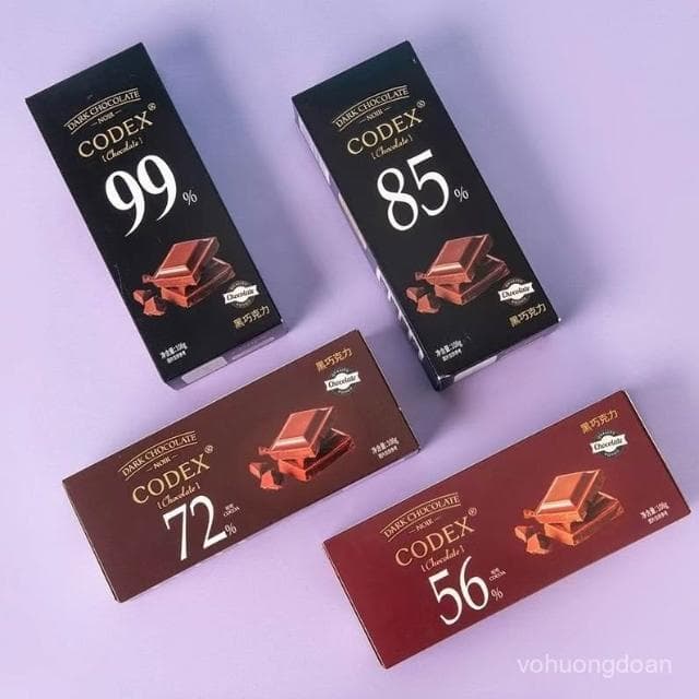 心心相印 【95%好評率】108gCODEX庫德士黑巧克力純可可脂休閒零食兒童朋友禮物99%85%72%