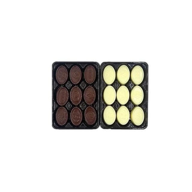 心心相印 飛的巧克力黑巧克力白巧克力牛奶味可可味40g/盒兒童零食懷舊糖果