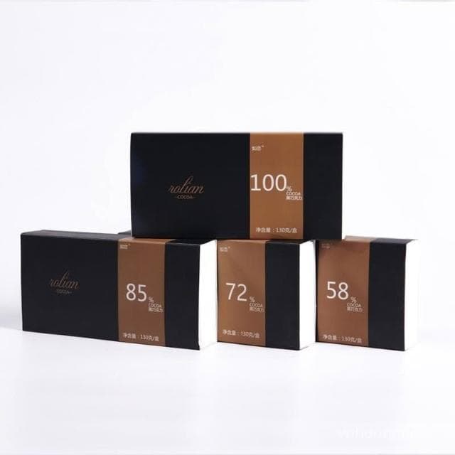 心心相印 純可可脂黑巧克力100%0蔗糖辦公室網紅健身零食小喫禮盒裝可可豆