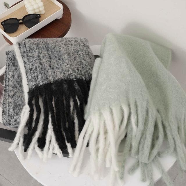 圍巾女豎條雙排圈圈紗圍巾秋冬款加厚百搭流蘇圍巾女仿羊絨圍脖保暖披肩圍巾質感圍巾冷氣披肩空調百搭保暖圍脖防風圍脖韓版圍巾