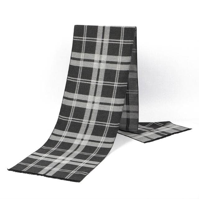 圍巾男秋冬新款男士圍巾保暖仿羊絨格子百搭新潮時尚休閑戶外防寒圍脖男士時尚保暖質感親膚圍巾圍脖防風圍脖披肩男士針織圍巾