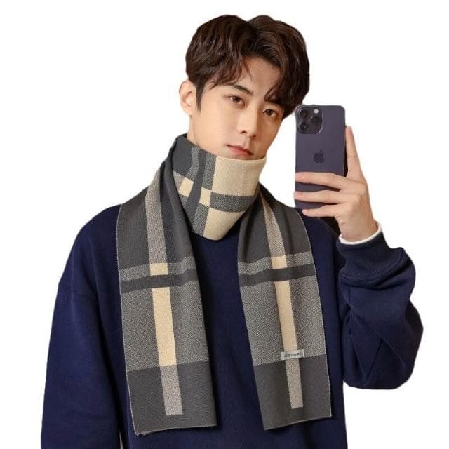 圍巾男冬季學生初高中生男士圍巾女保暖圍脖青少年保暖加厚戶外防寒圍脖男士時尚保暖質感親膚圍巾圍脖防風圍脖披肩男士針織圍巾