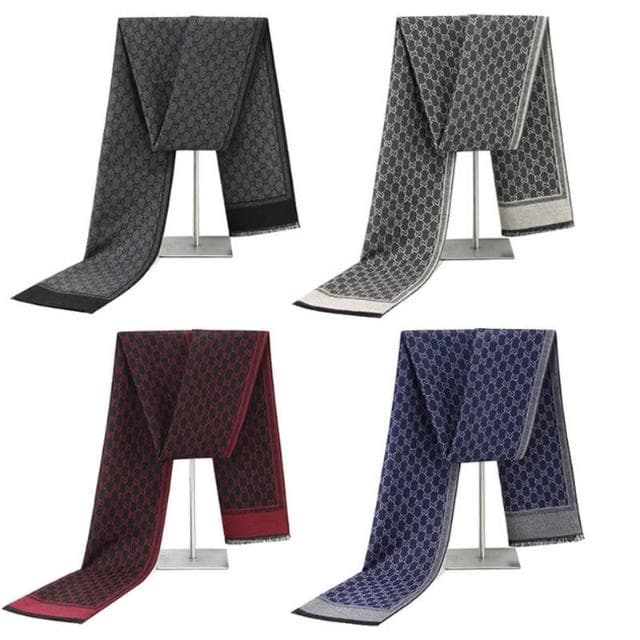 圍巾男新款男士圍巾仿羊絨保暖圍巾男商務格子圍脖戶外防寒圍脖男士時尚保暖質感親膚圍巾圍脖防風圍脖披肩男士針織圍巾