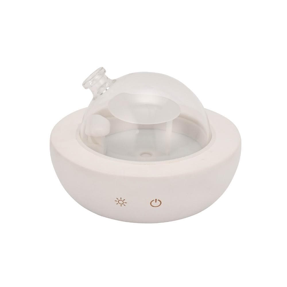 【Loha 樂活家】實木玻璃 自動擴香香薰機 家用靜音加濕器 臥室精油噴香機 七彩香薰燈