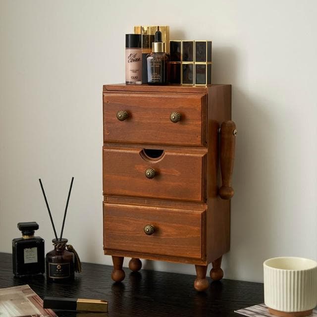 實木質機器人首飾盒收納盒項鏈化妝品新婚喬遷新居禮物儲物櫃