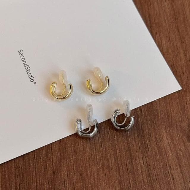 滿188出貨 韓系珍珠耳環 耳夾 無耳洞 耳針 夾式耳環 盤蚊香耳夾 耳飾 耳扣 飾品 金色耳環 生日禮物 好物-12