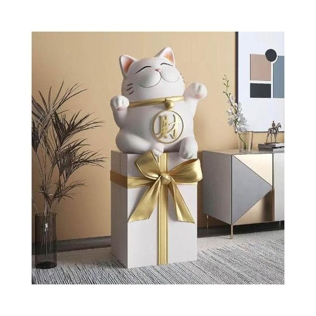 招財貓客廳擺件 大型落地傢居飾品 喬遷新居禮品收銀臺開業網紅禮物