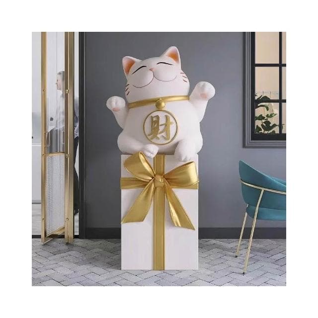 招財貓客廳擺件 大型落地傢居飾品 喬遷新居禮品收銀臺開業網紅禮物
