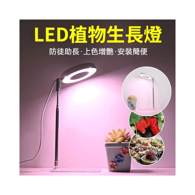 【LADUTA 拉布塔】植物燈 植物生長燈 USB植物燈 多肉植物燈 室內補光燈 全光譜 盆栽 定時 調光 伸縮 辦公室植物 wntsh001