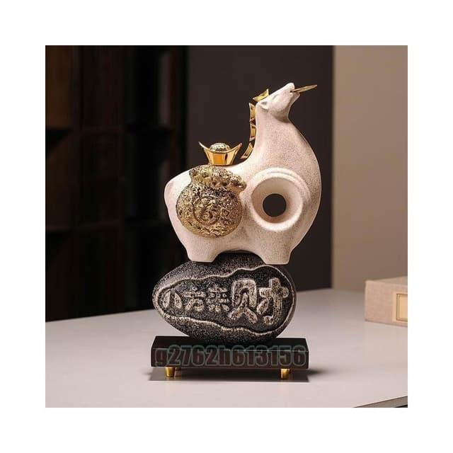 八方來財馬上有錢擺件 客廳酒櫃電視櫃辦公室桌面裝飾喬遷開業禮物 玄關擺件 招財擺飾 入厝禮物 家居裝