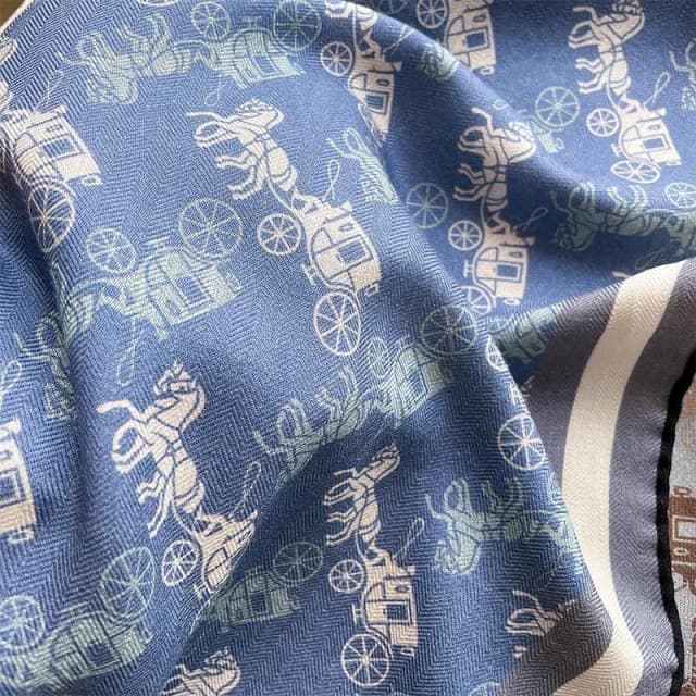 比比優精選 雙面異色 大方巾 真絲 羊毛 桑蠶絲羊毛圍巾 絲巾 