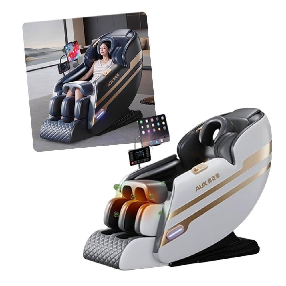 【宅造印象】按摩椅 6頭+6頭玉石雙機芯旗艦款按摩揉捏太空艙 上下游走/護膝熱敷/泰式拉筋 仿生揉感