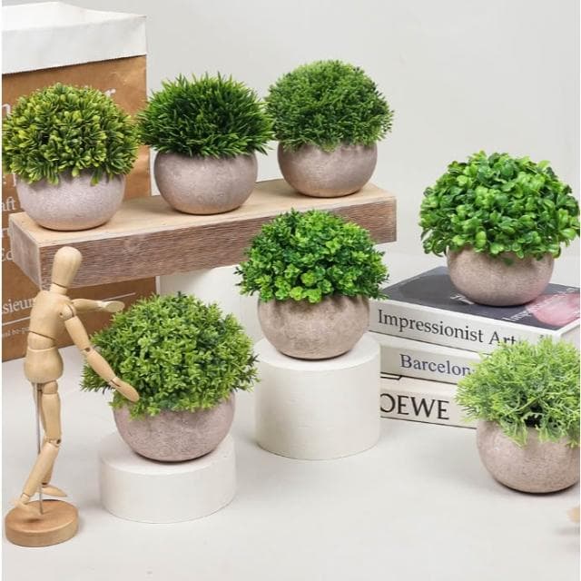 沐晨植物園｜仿真植物 盆栽裝飾 假盆栽 辦公室盆栽 迷你盆栽 仿真盆栽 仿真植物盆栽 居家裝飾 室內盆栽